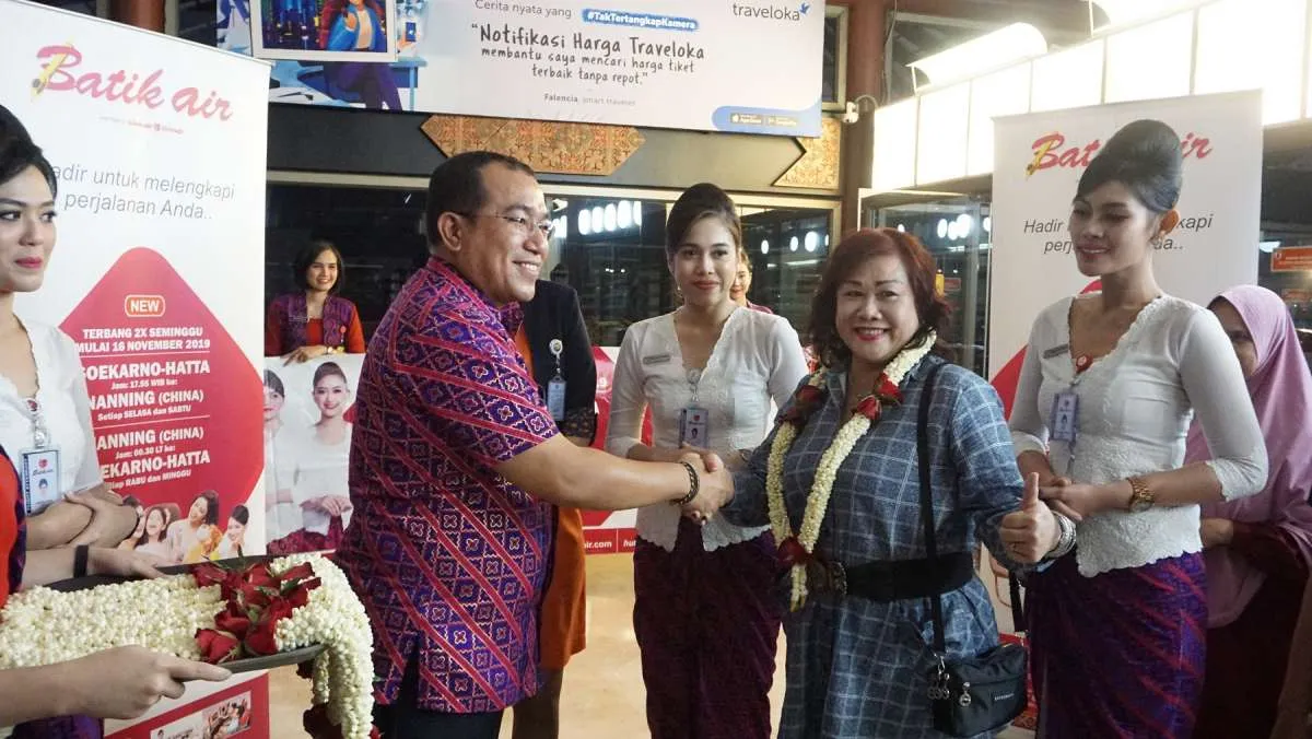 Batik Air hari ini meresmikan penerbangan perdana internasional ke Nanning