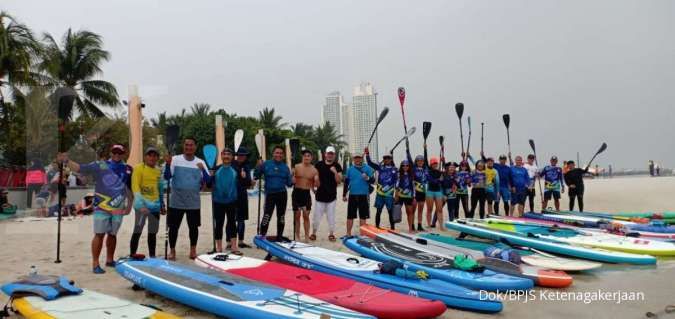 Biar mendunia, BPJSTK dukung atlet stand up paddle Indonesia berlaga di Singapura
