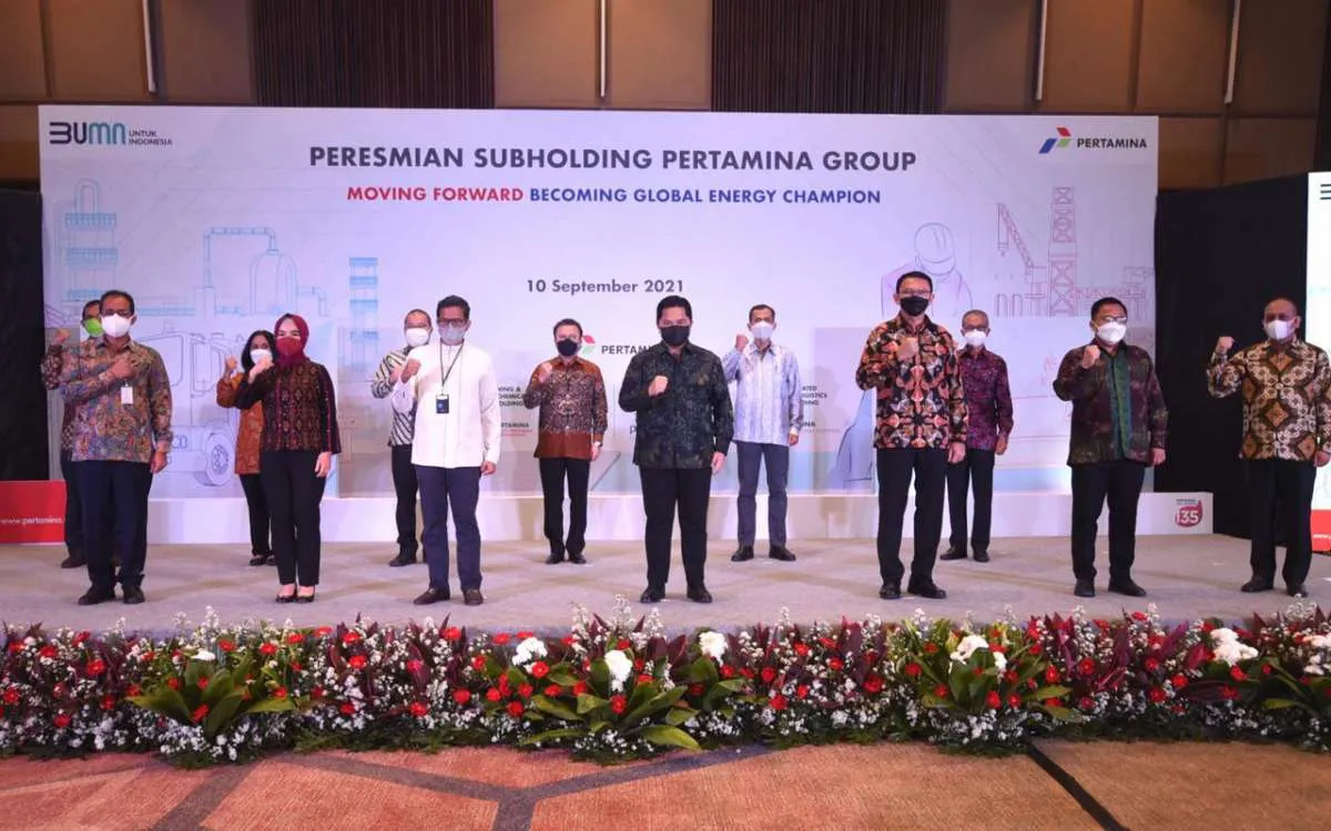 Menteri BUMN Erick Thohir resmikan 6 subholding Pertamina