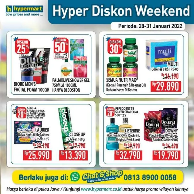 Promo Hypermart Hyper Diskon Weekend Periode 28-31 Januari 2022