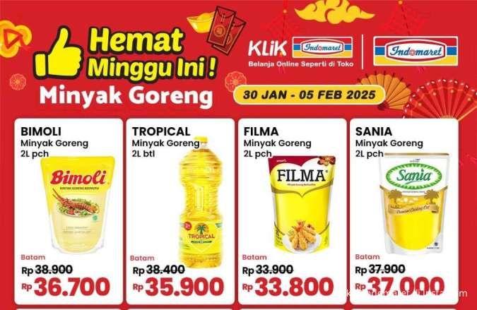 Promo Minyak Goreng Hemat di Indomaret dan Superindo Weekday, Bimoli Harga Spesial