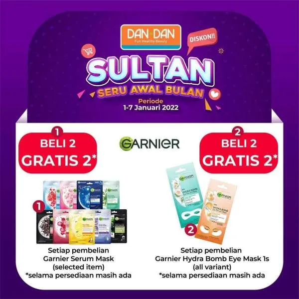 Promo DAN+DAN Sultan (Seru Awal Bulan) 1-7 Januari 2022