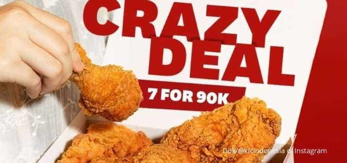 Promo KFC Crazy Deal 12 Januari 2023, Paket Ayam Goreng Lezat Spesial di Hari Kamis