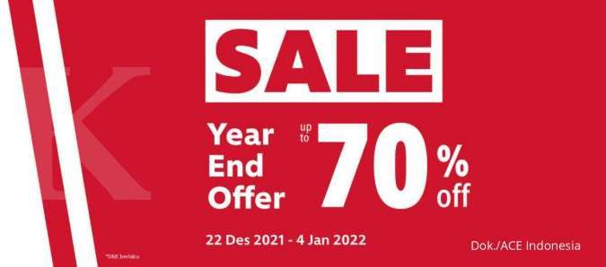 Promo ACE Year End Offer, Dapatkan Diskon Alat Rumah Tangga Hingga 70%!