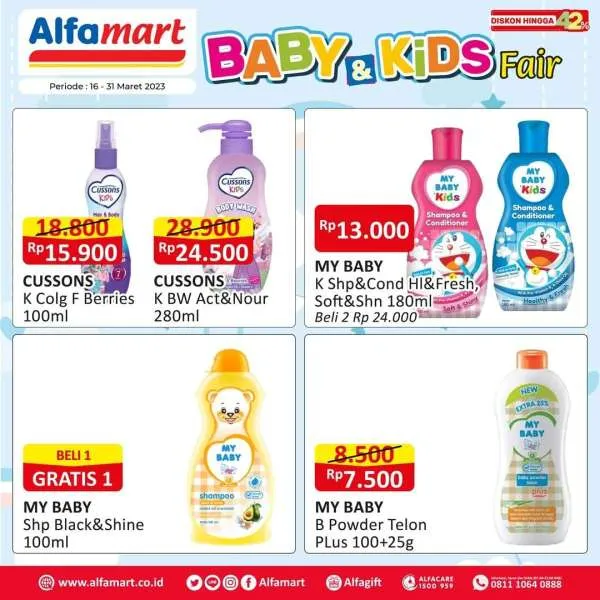 Promo Alfamart Baby & Kids Fair Periode 16-31 Maret 2023