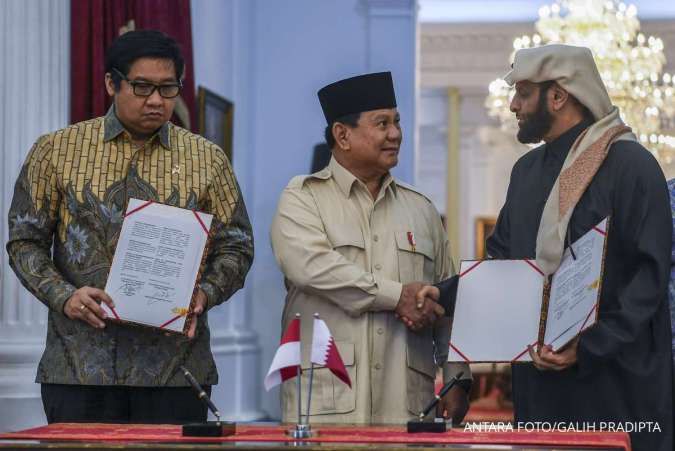 Dihadapan Prabowo, Investor Qatar Teken MoU Bangun 1 Juta Rumah