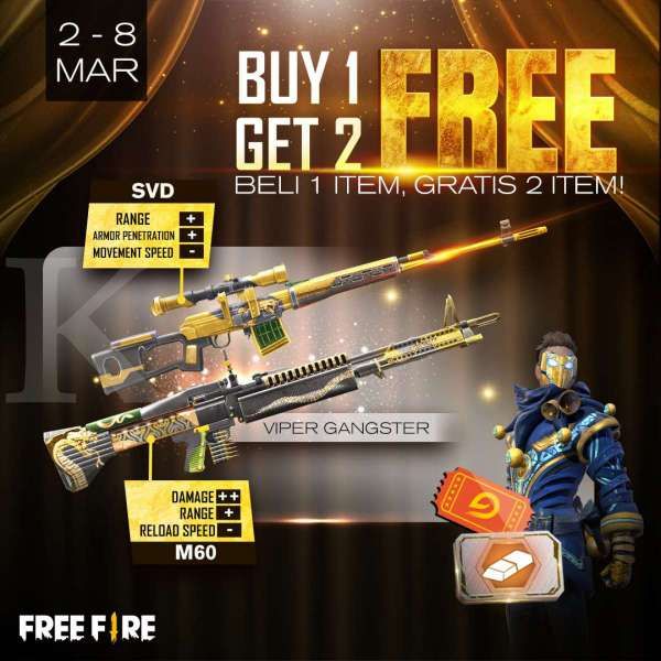 Event Buy 1 Get 2 Free - Free Fire