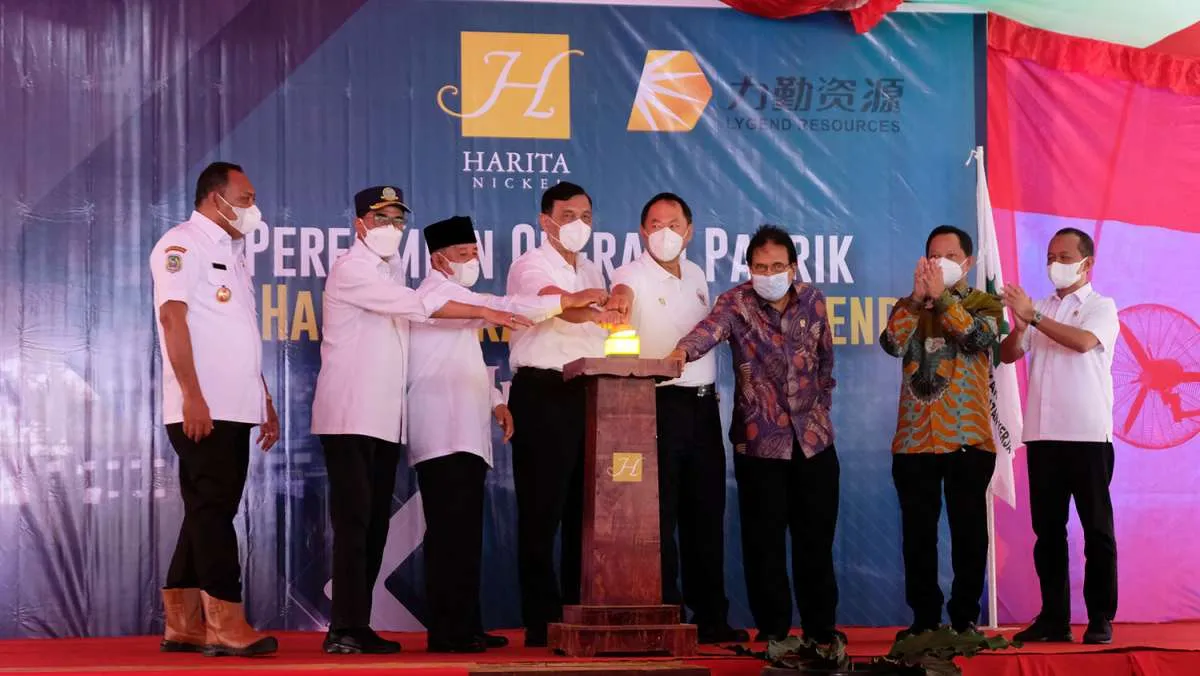 Pabrik bahan baku kendaraan listrik pertama di Indonesia resmi beroperasi
