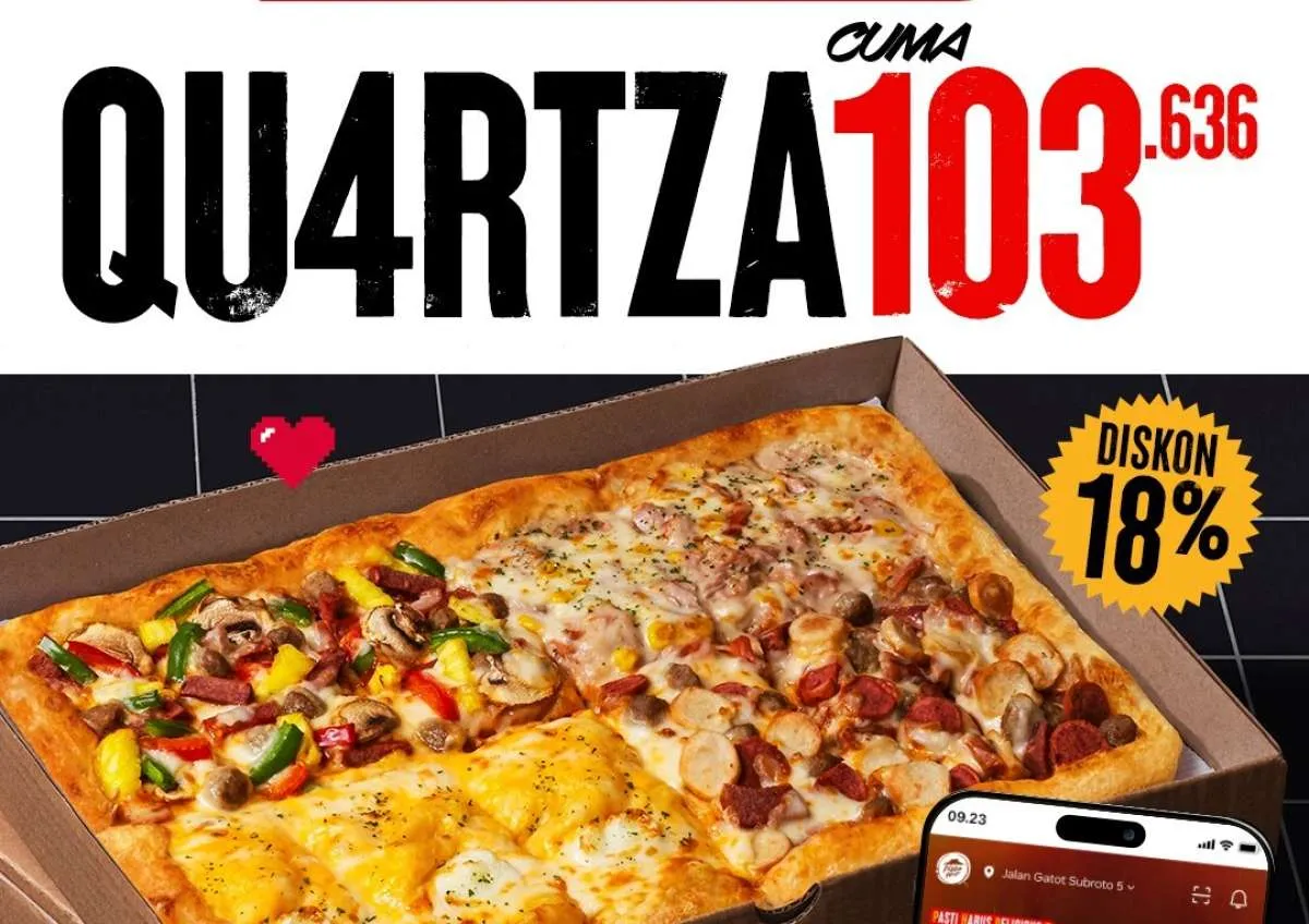 Promo PHD HUT ke-18 Selama Oktober 2025, Nikmati QU4RTZA Pizza 4 Topping Cuma Segini