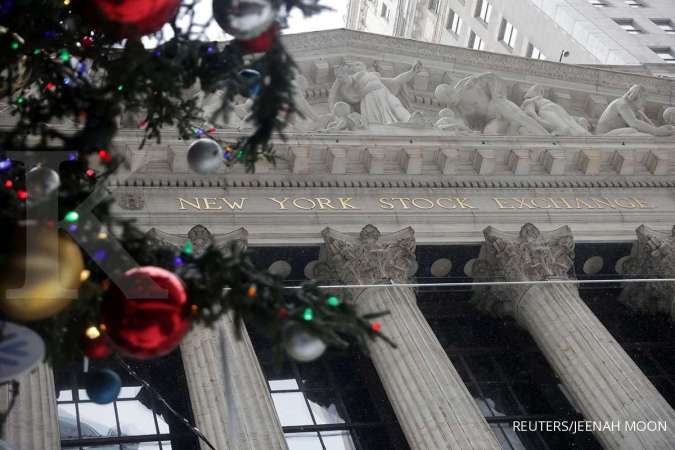Wall Street melesat ke rekor tertingginya di tengah harapan stimulus yang lebih besar