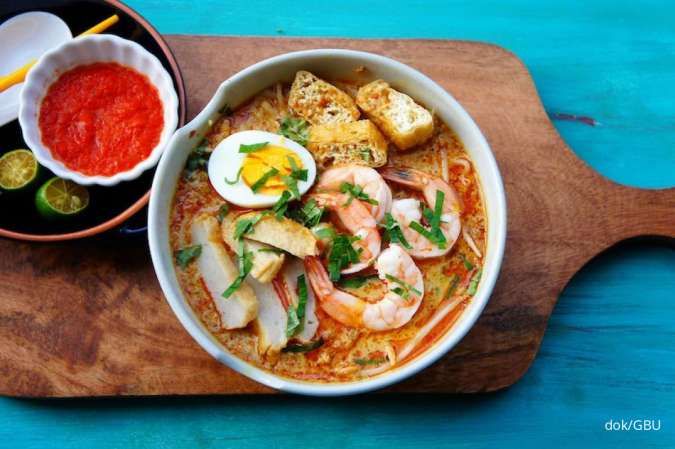 Resep Laksa Lemak Khas Malaysia, Lengkap dengan Udang, Bakso, dan Tahu Pong