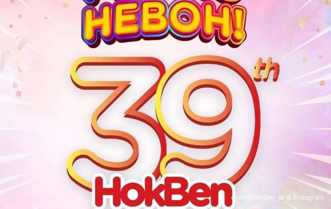 Promo HUT HokBen 39 di Bulan April 2024, Bayar Lebih Murah dengan Grabfood-Gofood