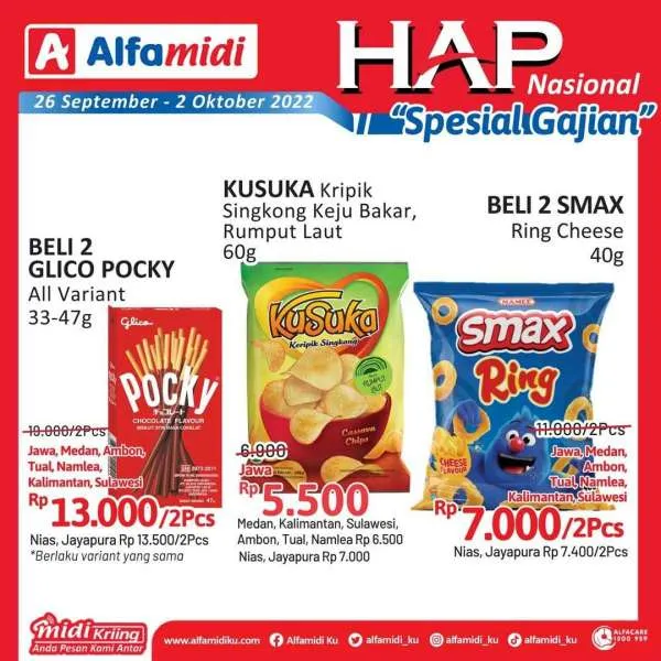 Promo Alfamdi Hemat Satu Pekan Spesial Gajian Periode 26 September-2 Oktober 2022
