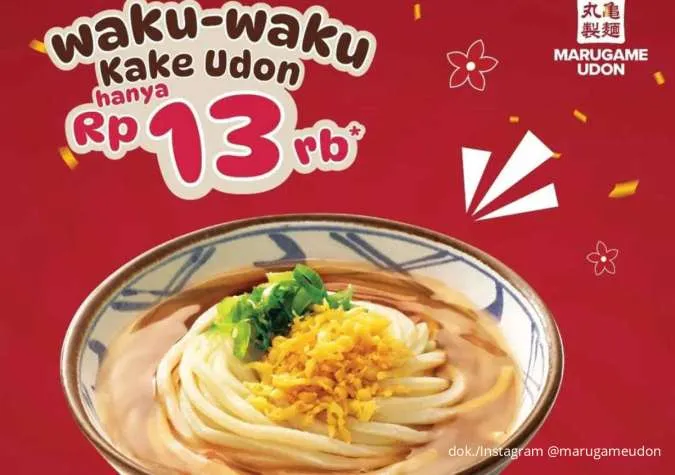 Promo Anniversary ke-13 Marugame Udon, Nikmati Diskon Spesial Serba Rp 13 Ribu
