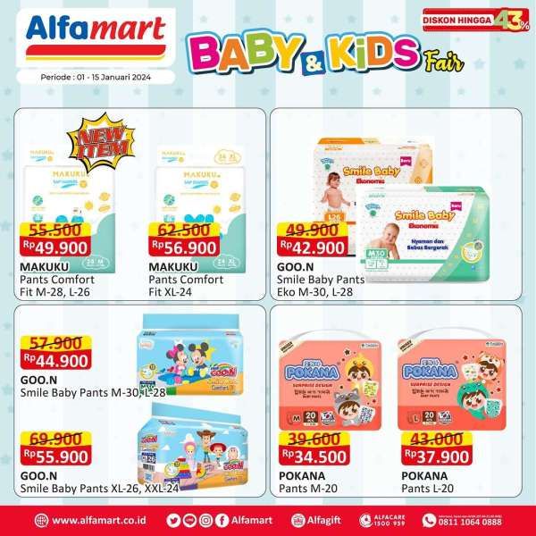 Promo Alfamart Terbaru 1-15 Januari 2024, Baby and Kids Fair