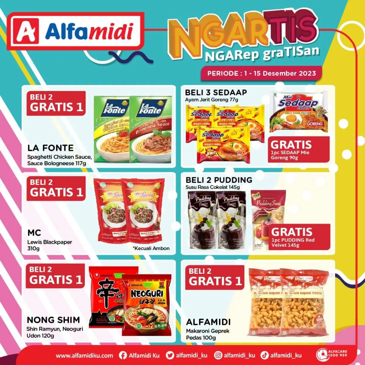 Promo Alfamidi hingga 15 Desember, Nikmati Beli 1 Gratis 1 hingga Beli 2 Gratis 1