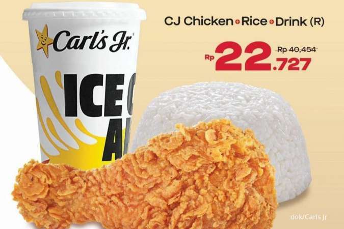 Promo Carls Jr 1-30 September 2022, Kupon Jajan Hemat September Diskon 50%