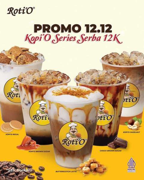 Promo 12.12 di Roti'O Bulan Desember Tahun 2024