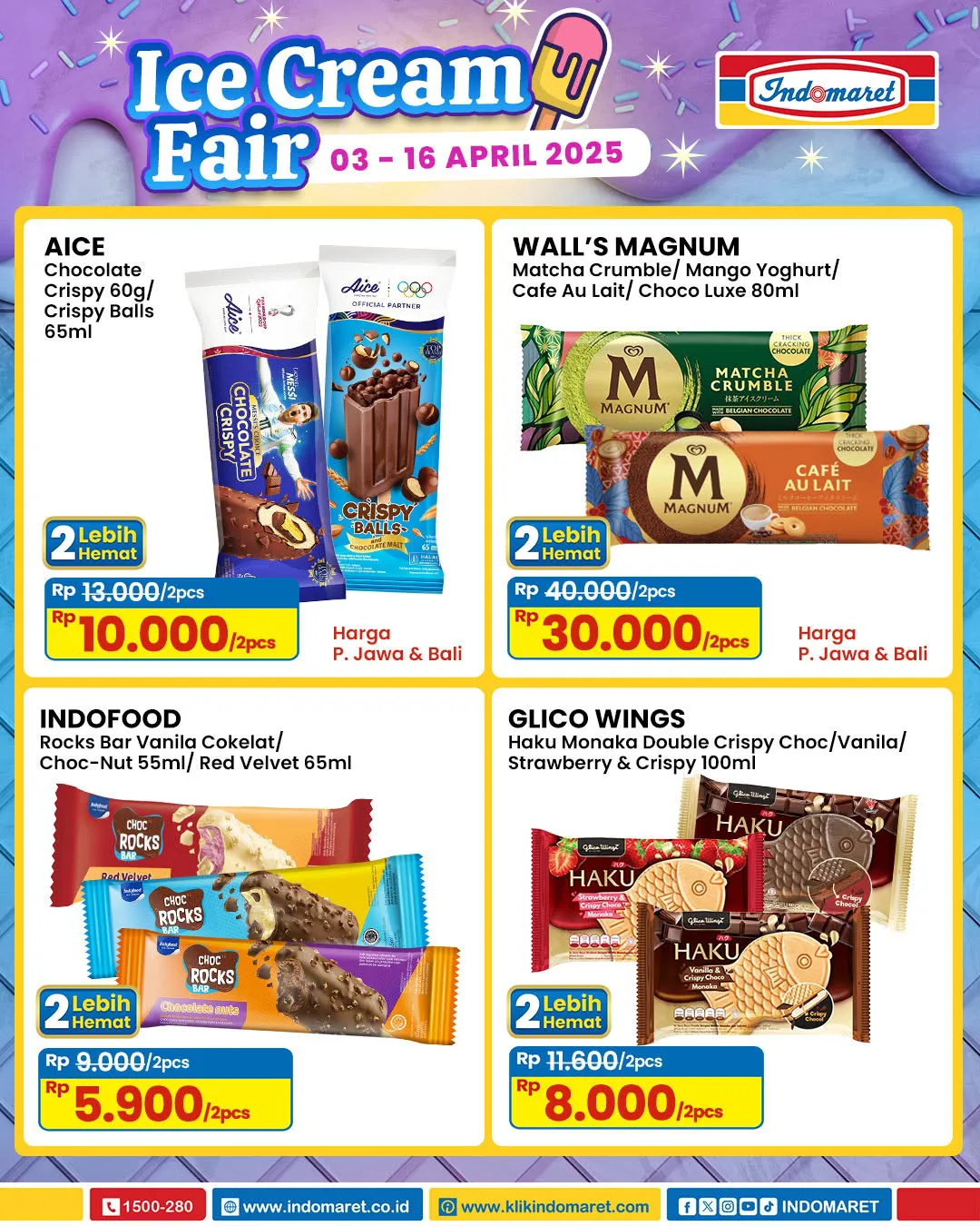 Promo Indomaret Ice Cream Fair Periode 3-16 April 2025