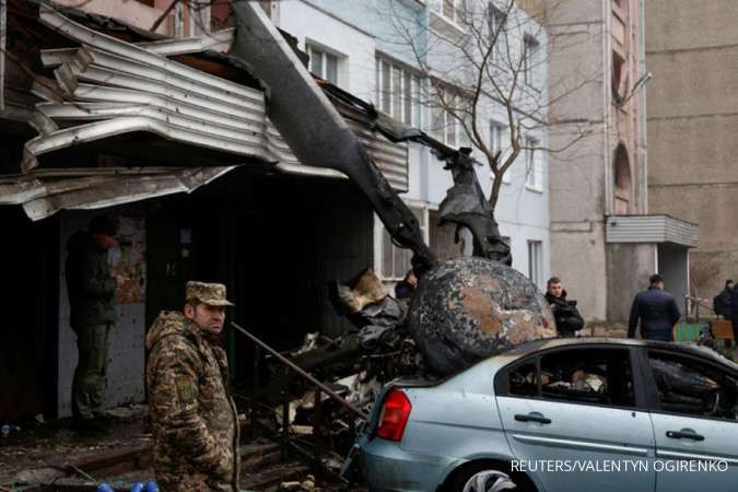 Termasuk Menteri Dalam Negeri, 16 Orang Tewas dalam Kecelakaan Helikopter di Ukraina