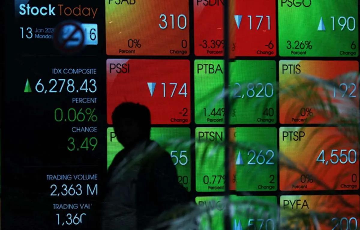 IHSG terkapar, berikut PER dan PBV saham yang jadi top losers, Kamis (30/1)