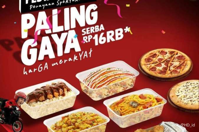 Promo Pesta 16th PHD 12-24 Oktober 2023, Pizza-Pasta Serba Rp 16.000 Tanpa Syarat