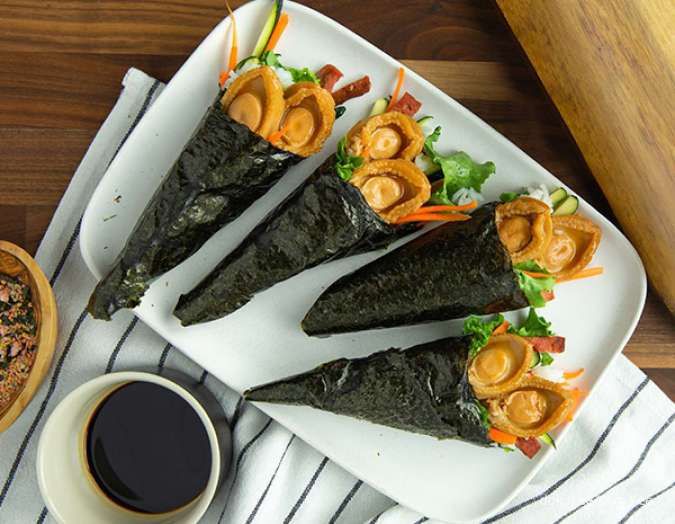 Resep Abalone Hand Rolls yang Super Gurih dan Mengenyangkan