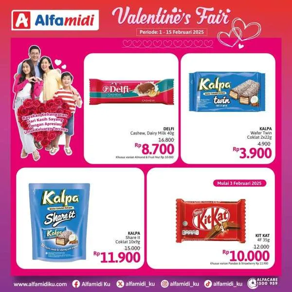 Promo Alfamidi Valentines Fair Periode 1-15 Februari 2025