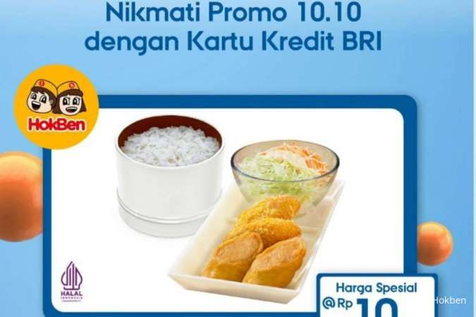 Promo 10.10 Hokben x BRI Oktober 2023, Tebus Murah Hoka Hemat Hanya Rp 10.000