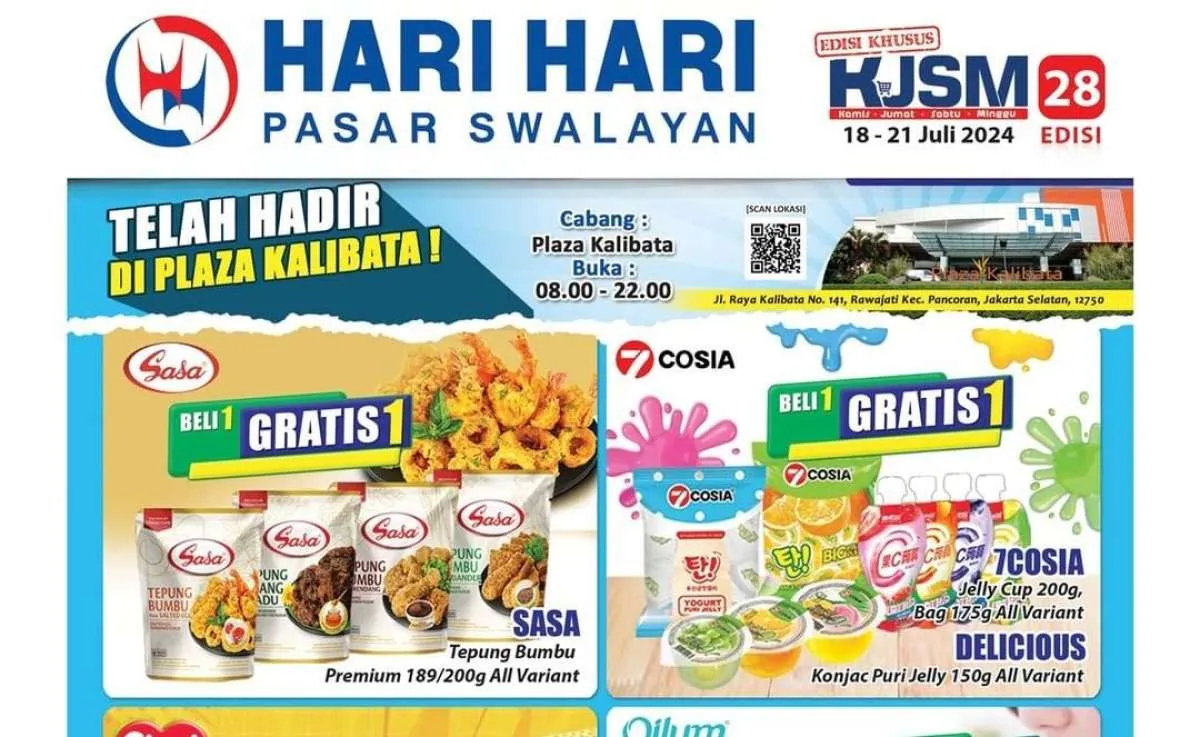 Promo KJSM Hari Hari Swalayan Sampai Minggu 21 Juli 2024, Beli 2 Lebih Murah