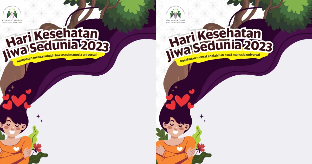 30 Twibbon Hari Kesehatan Jiwa Sedunia 2023 yang Diperingati 10 Oktober 