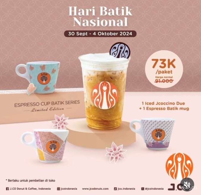 Promo J.CO Spesial Hari Batik Nasional