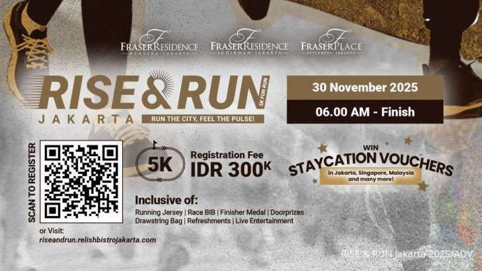 RISE & RUN Jakarta 2025: Run The City – Feel The Pulse