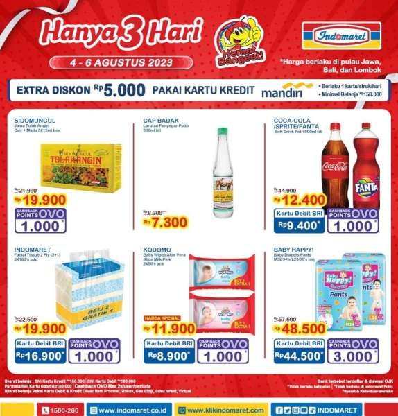 Katalog Harga Promo JSM Indomaret 4-6 Agustus 2023