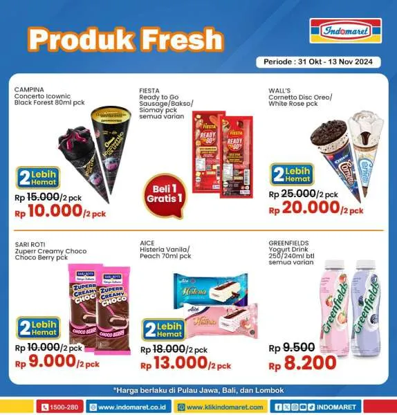 Promo Indomaret Super Hemat Periode 31 Oktober-13 November 2024