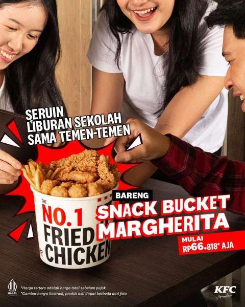 Promo KFC Snack Bucket Margherita