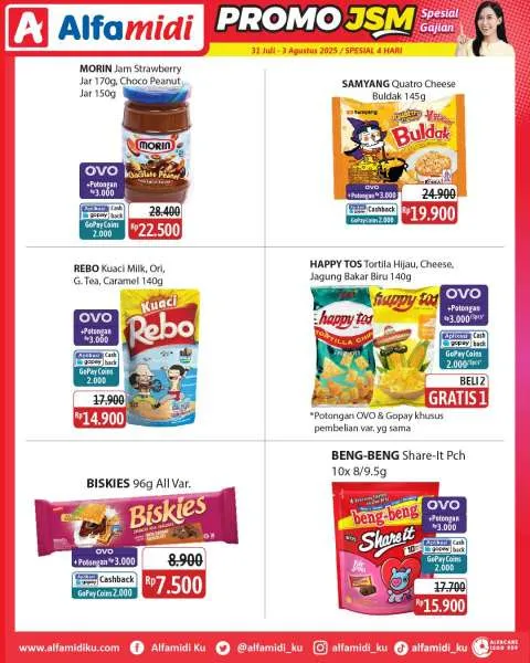 Promo JSM Alfamidi Hanya 4 Hari Periode 31 Juli-3 Agustus 2025