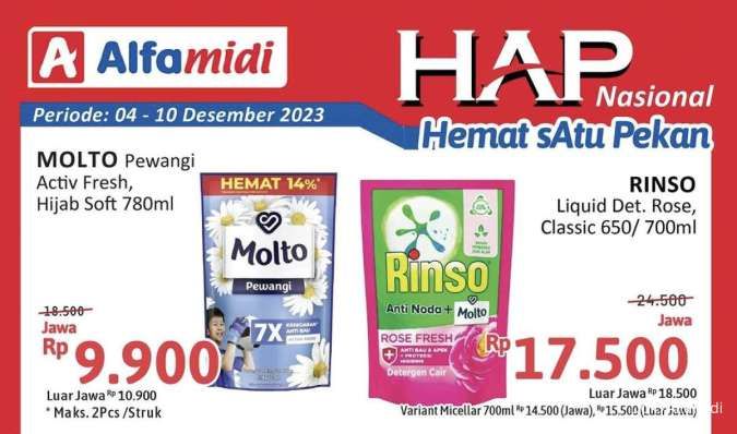 Katalog Promo Alfamidi Hemat Satu Pekan Periode 4-10 Desember 2023, Cek di Sini!