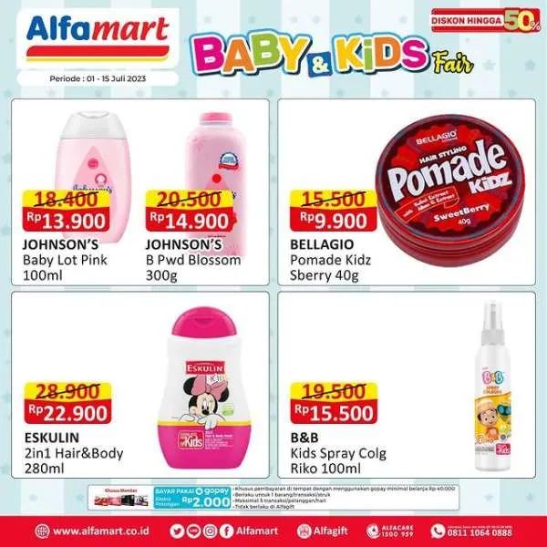 Promo Alfamart Baby & Kids Fair Periode 1-15 Juli 2023