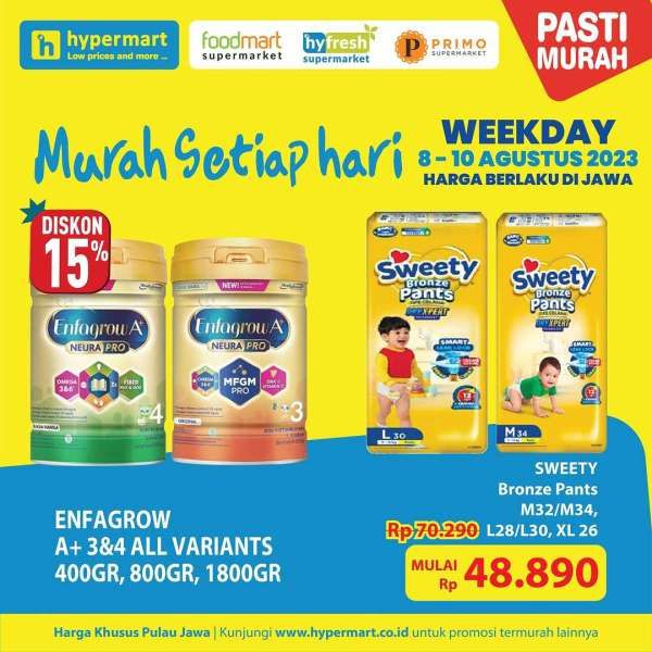 Katalog Promo Hypermart Weekday Terbaru 8-10 Agustus 2023