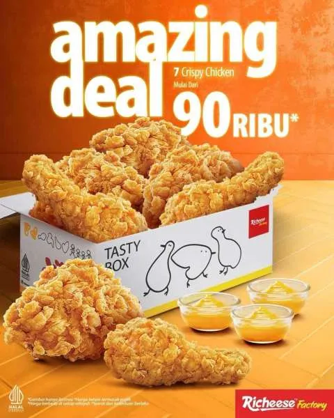 Promo Richeese Factory Amazing Deal 7 Crispy Chicken