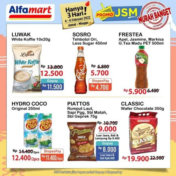 Promo JSM Alfamart Periode 4-6 Februari 2022