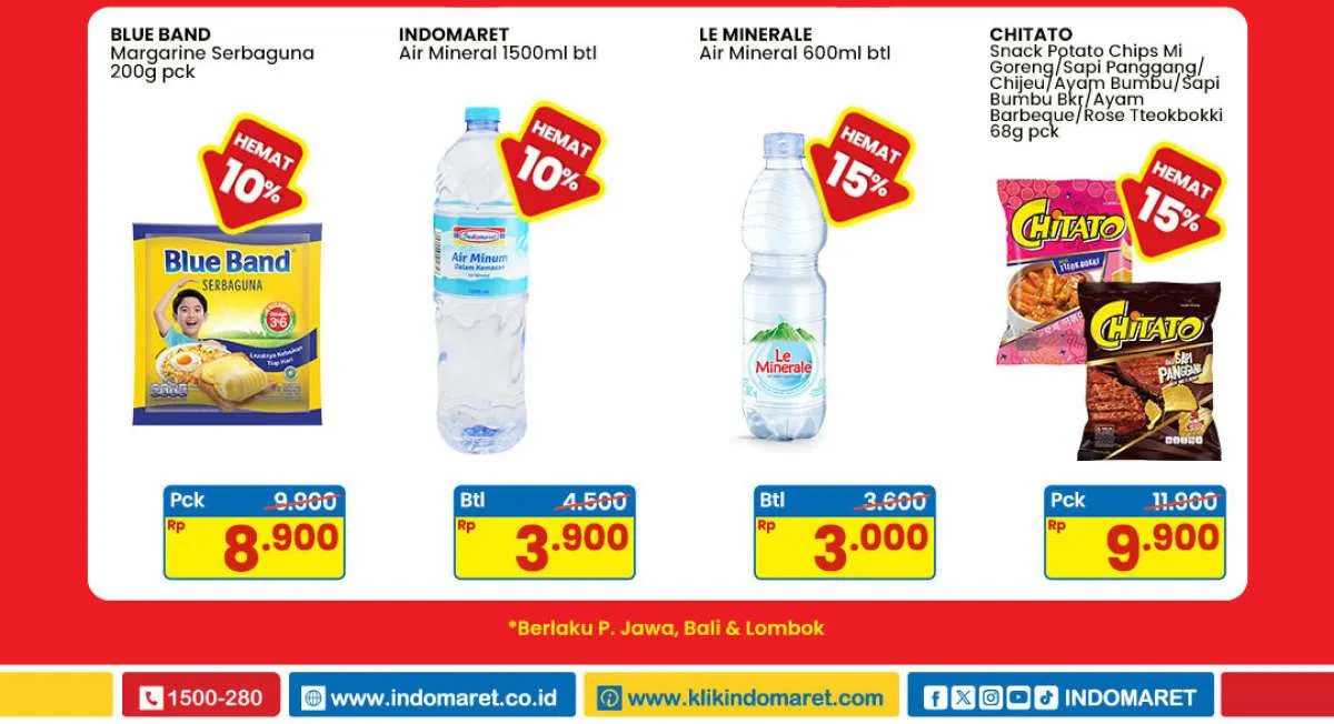 Promo Indomaret Weekend Awal Juni 2025, Blue Band & Le Minerale Hemat Sampai 15%