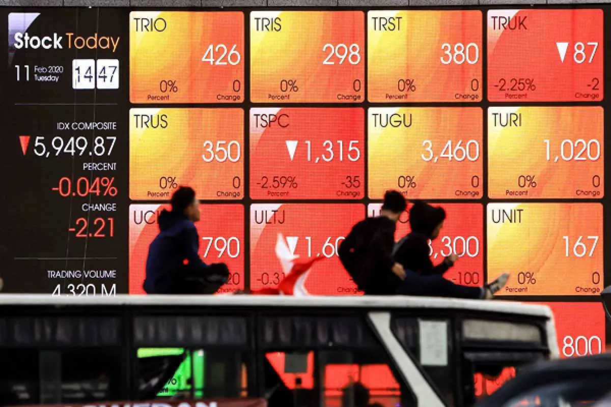 IHSG longsor, ini peta terbaru penguasa kapitalisasi pasar bursa 