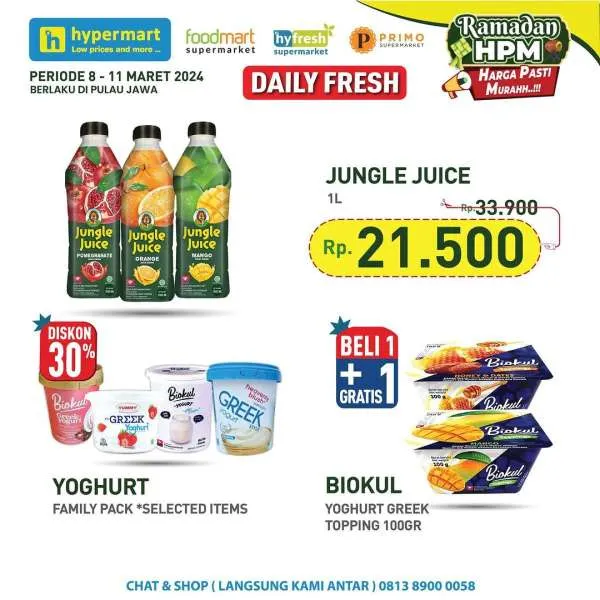 Promo JSM Hypermart Hyper Diskon Weekend Periode 8-11 Maret 2024