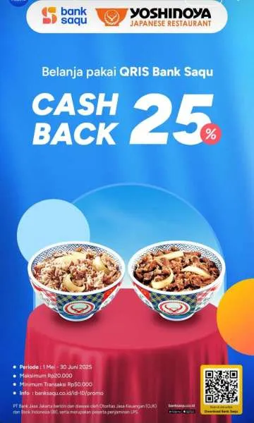 Promo Bank Saqu Yoshinoya