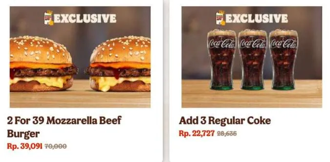 Promo Burger King BK App Exclusive