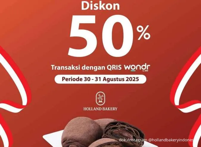 Siap-Siap! Promo Holland Bakery x BNI 30-31 Agustus, Jajan Roti Favorit Diskon 50%