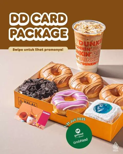 Promo Dunkin DD Card Package