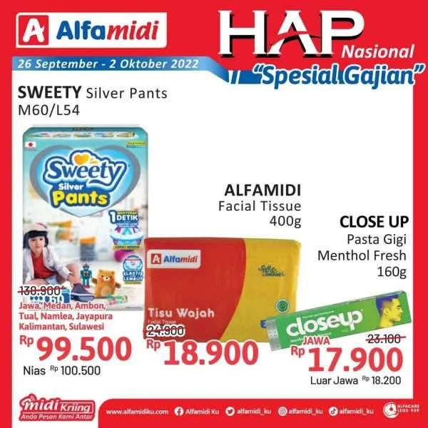 Promo Alfamdi Hemat Satu Pekan Spesial Gajian Periode 26 September-2 Oktober 2022